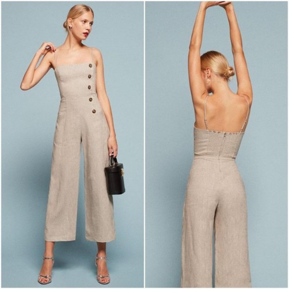Reformation Tortuga Linen Jumpsuit